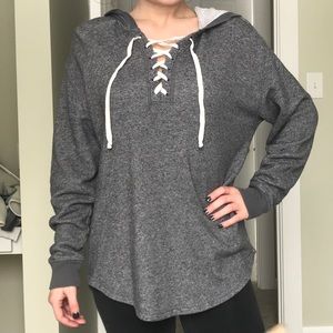 VS lace up tunic small NWOT